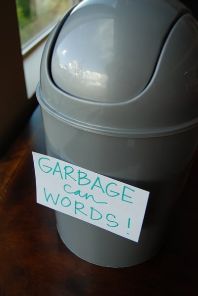 Garbage Can Words Raising Lemons